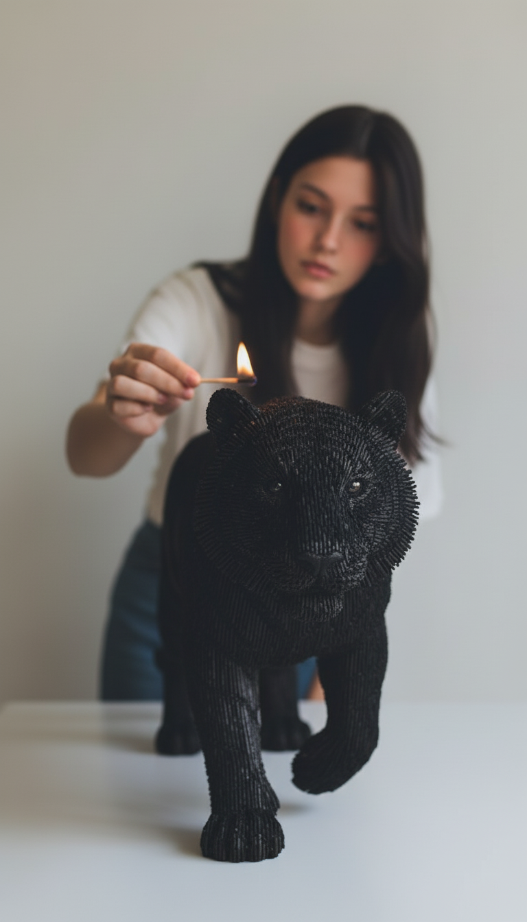 Matchstick Animal Fire End after