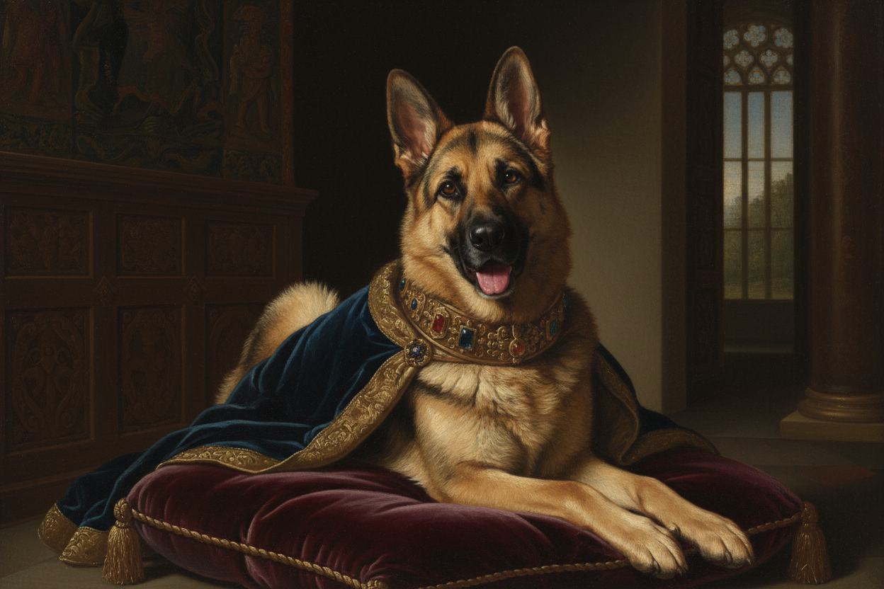 Royal Pet Portrait after