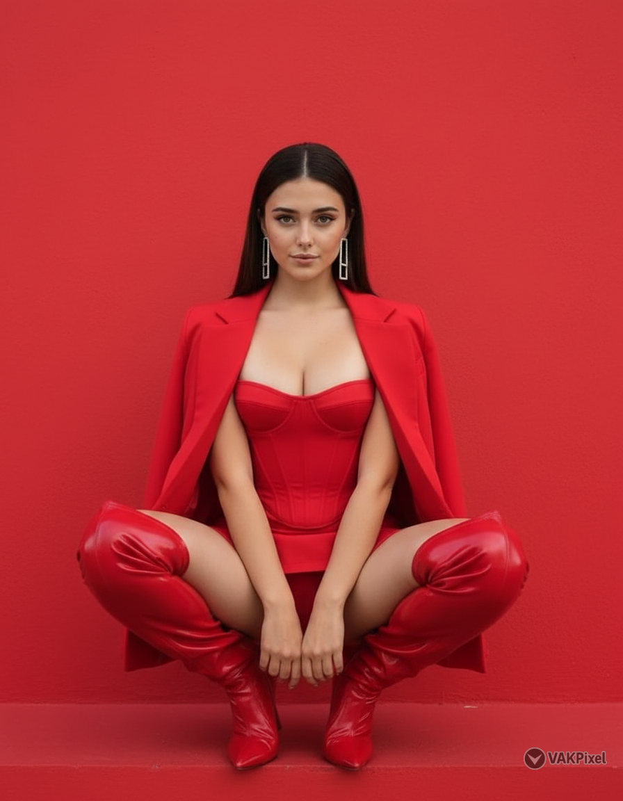 Red Editorial Portrait