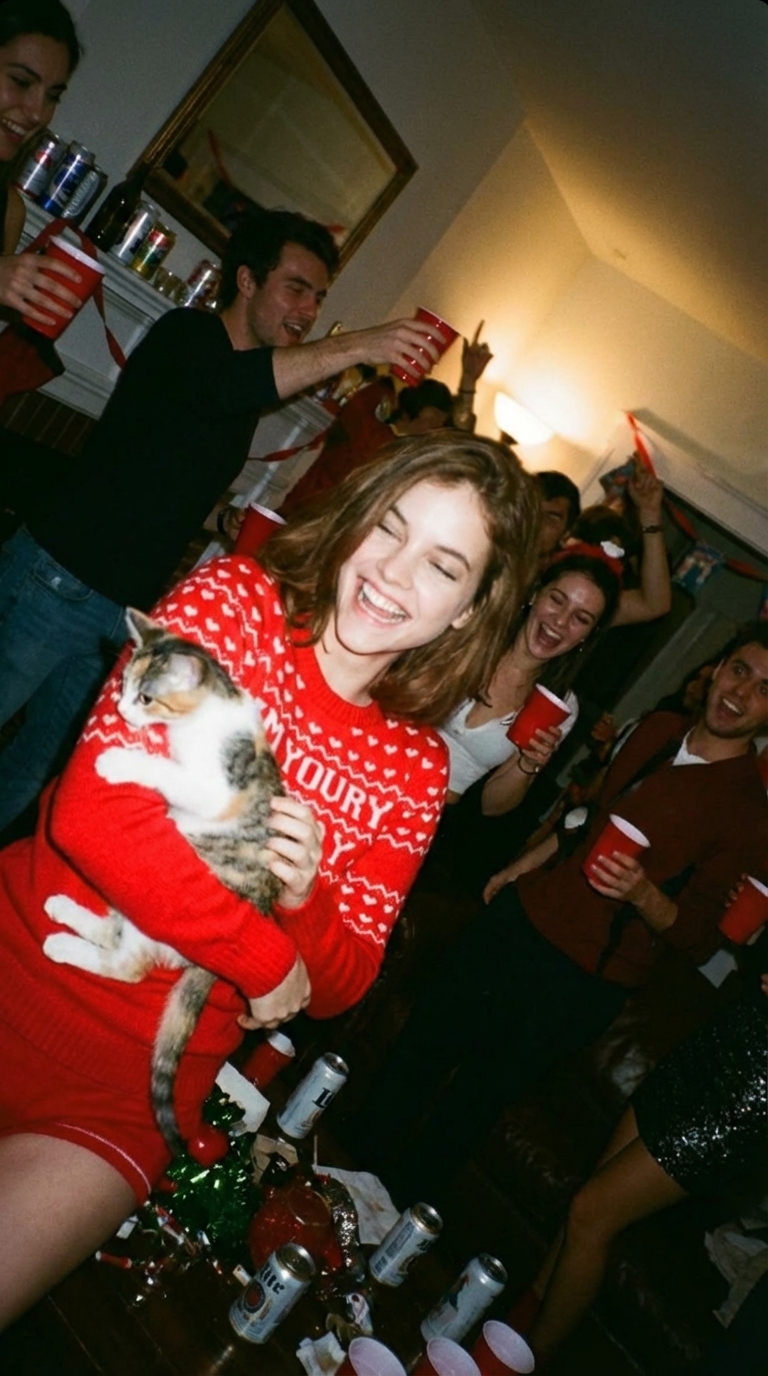 Retro Travel Party Shot after