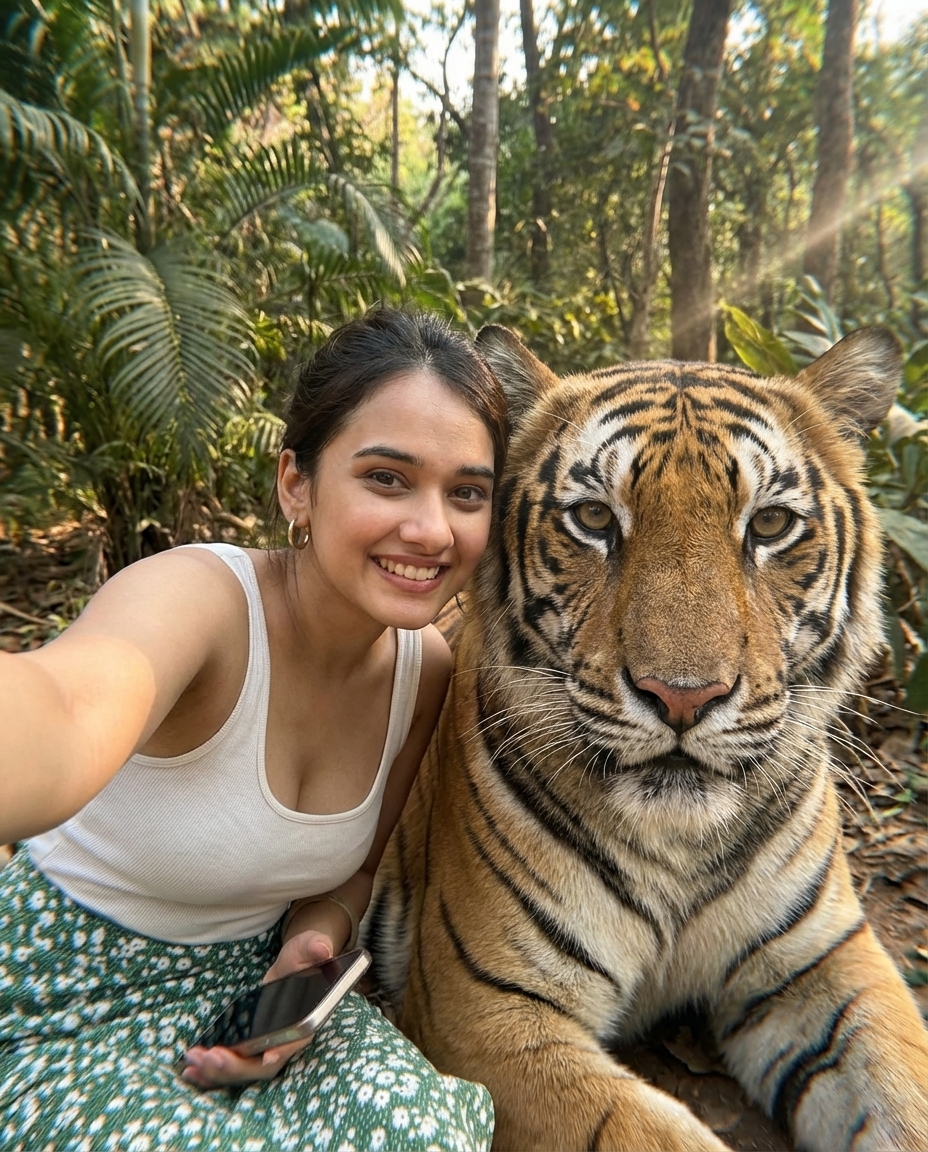 Selfie With Wild Animals after