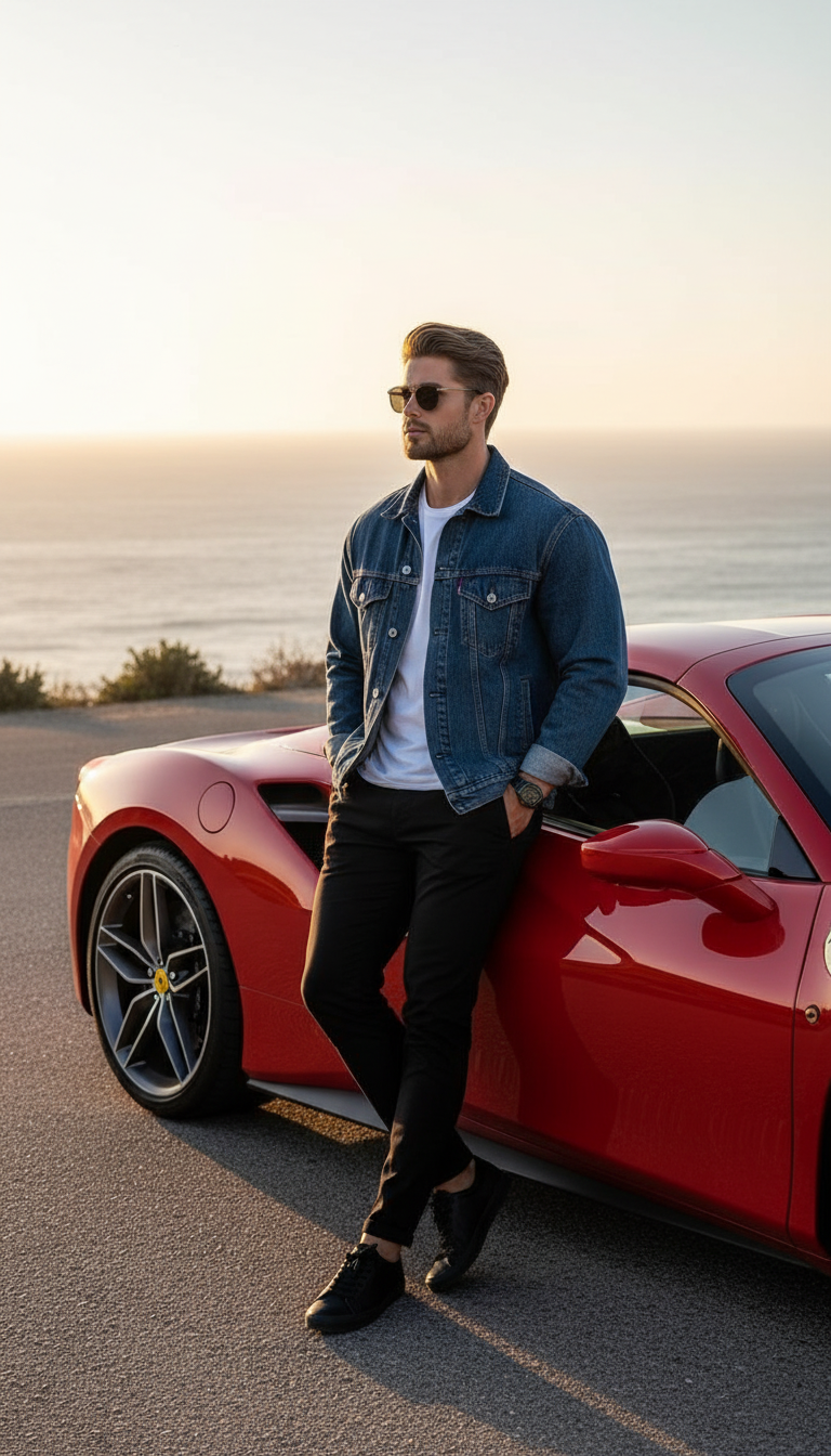 Ferrari Sunset Photoshoot