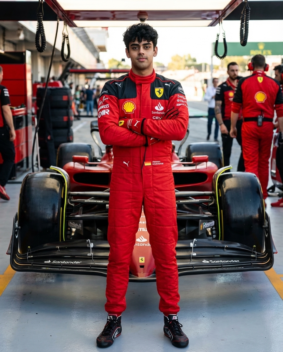F1 Racing Portrait after