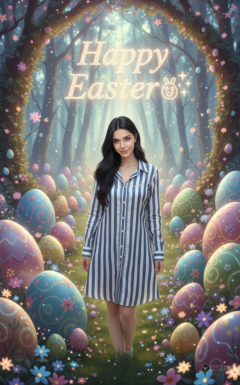 Magical Easter Portrait after