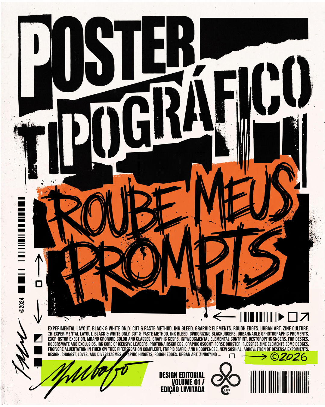 [PROMPTS] - Poster Tipográfico